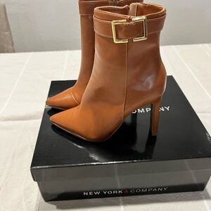 New York & Company Women's Tan Ankle Boots